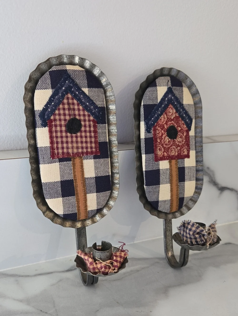 Handmade rustic blue
